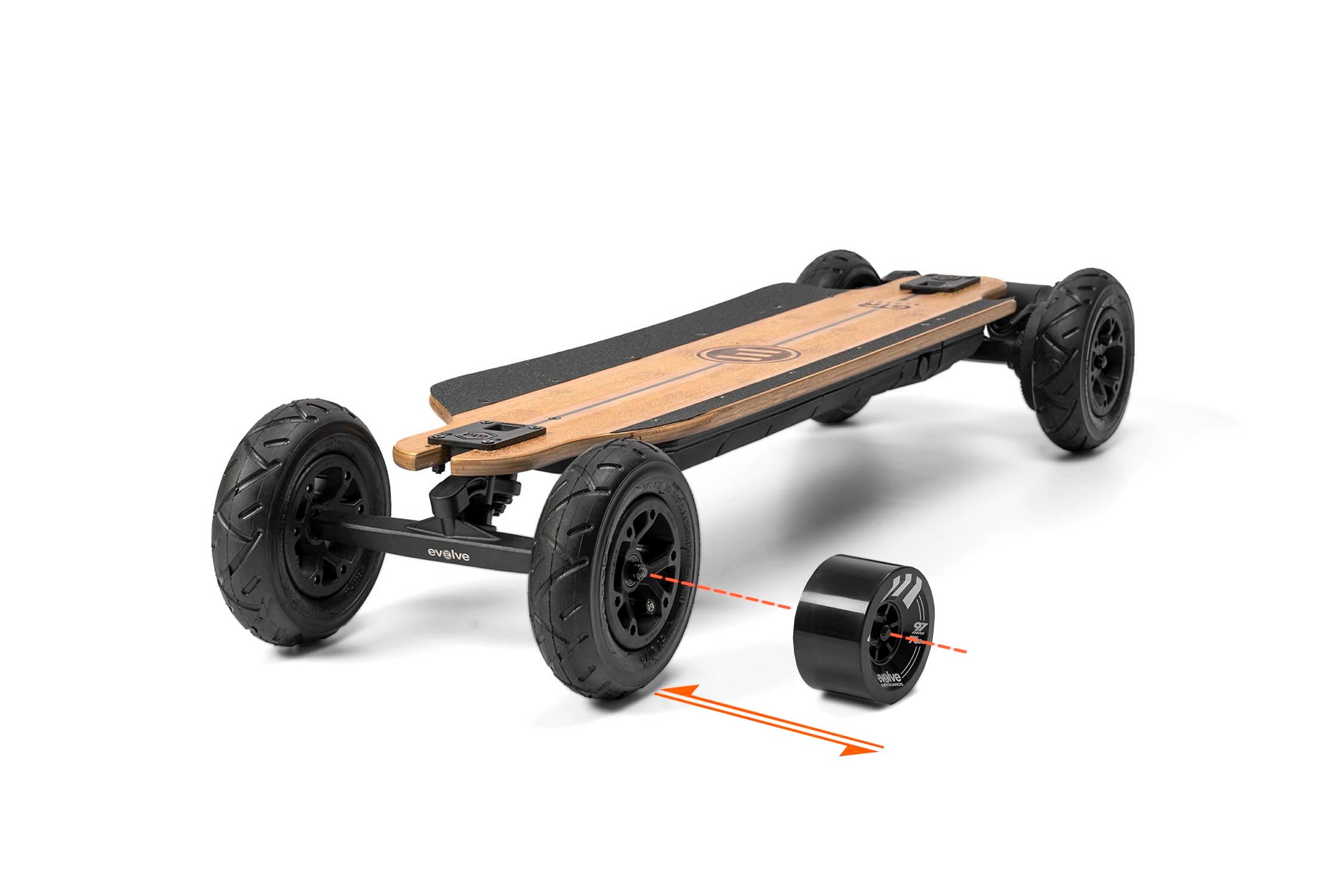 Evolve Skateboards Germany GTR 2 Bamboo 2in1