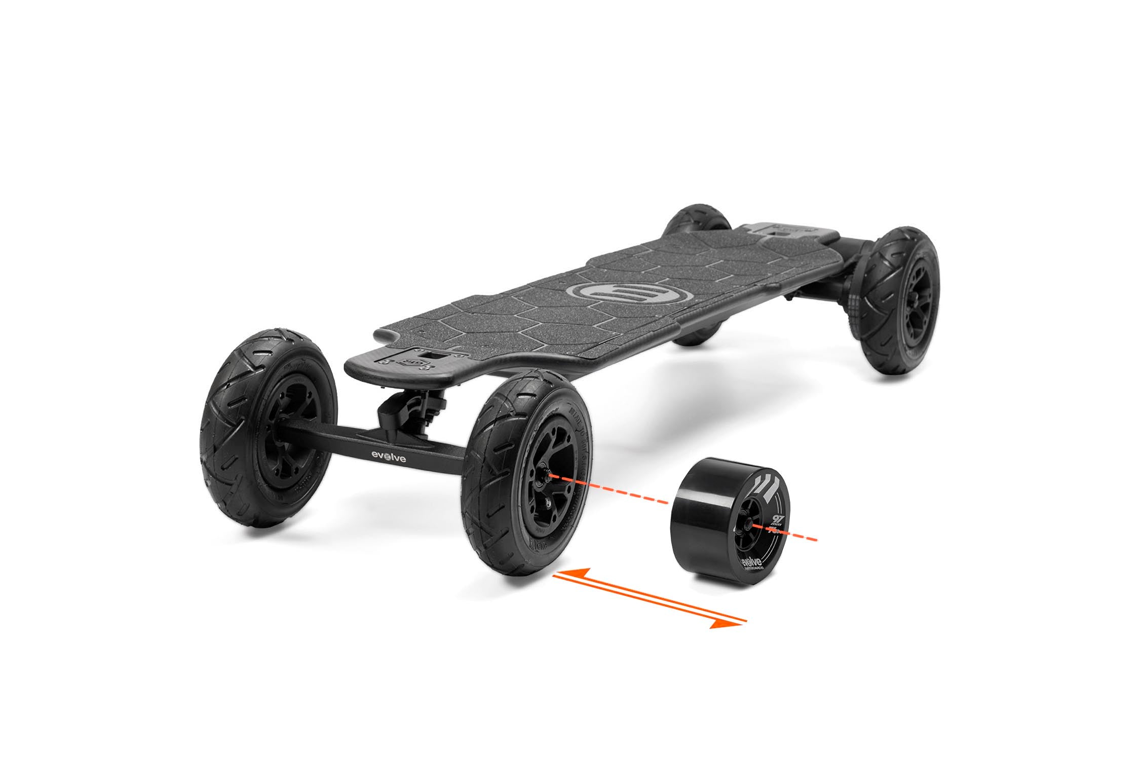 Evolve Skateboards Germany GTR 2 Carbon 2in1