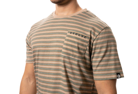 Evolve Blaze Striped Crew Tee